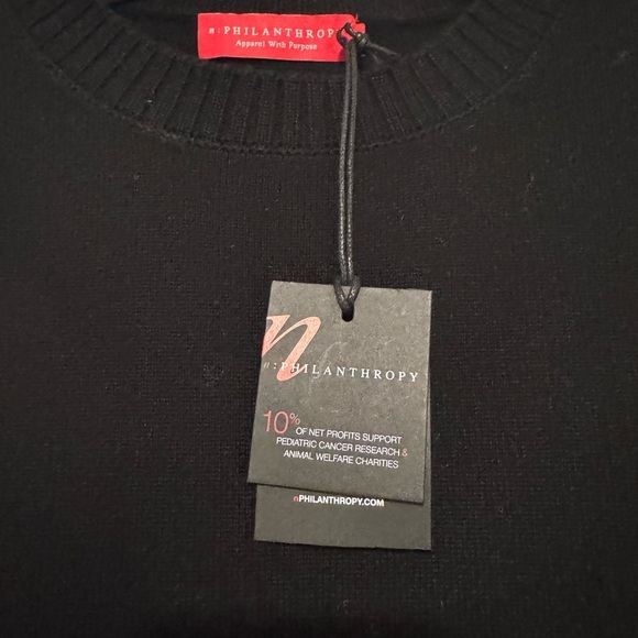 N:Philanthropy Black Cashmere Tunic - Picture 3 of 5